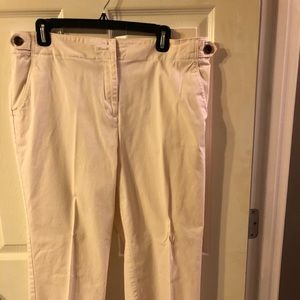 Cream Crop Pants